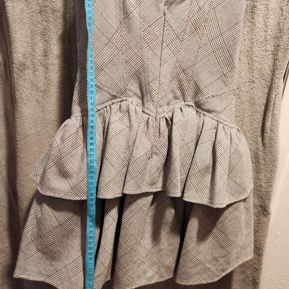 Ankvas gray plaid playful dress size 2 - Picture 4 of 6